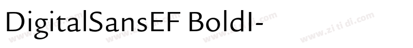 DigitalSansEF BoldI字体转换